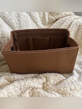 Brown Felt Bag Organizer Insert - Ztujo